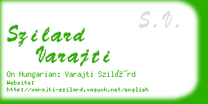 szilard varajti business card